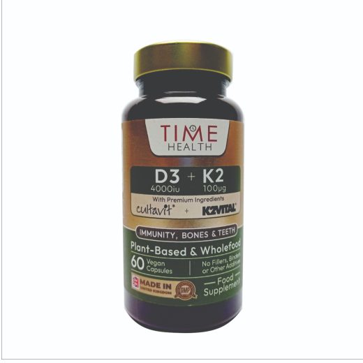 Time Health Vitamin D3 4000iu and K2 100mcg, 60 capsules