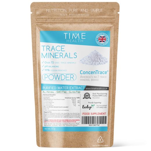 Time Health Trace Minerals Powder — 72+ Ionic Minerals (60g)