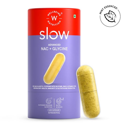 Wellbeing Nutrition N-Acetylcysteine (NAC) 800gm + Glycine 300mg — With Vitamin C, Zinc, Selenium,Molybdenum,Milk Thistle, Curcumin & Ginger (60’s)