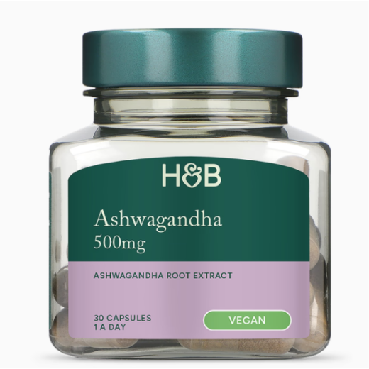 Holland & Barrett Ashwagandha 500mg Caps 30's