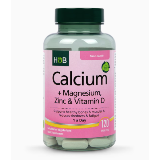 Holland & Barrett Calcium + Magnesium + Zinc & Vitamin D Tabs 120's