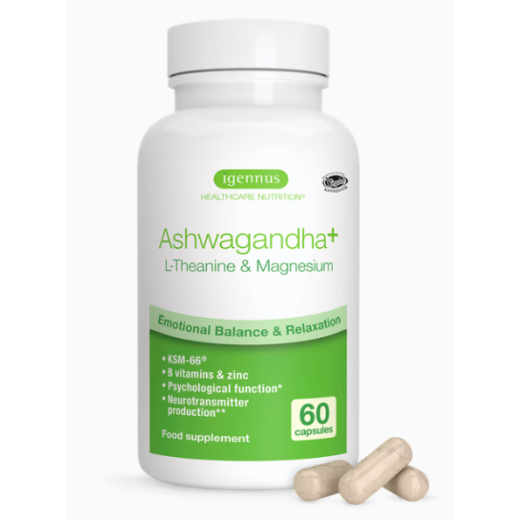 Igennus Healthcare Nutrition Ashwagandha+ L-Theanine & Magnesium Adaptogen Complex Tabs (60's)