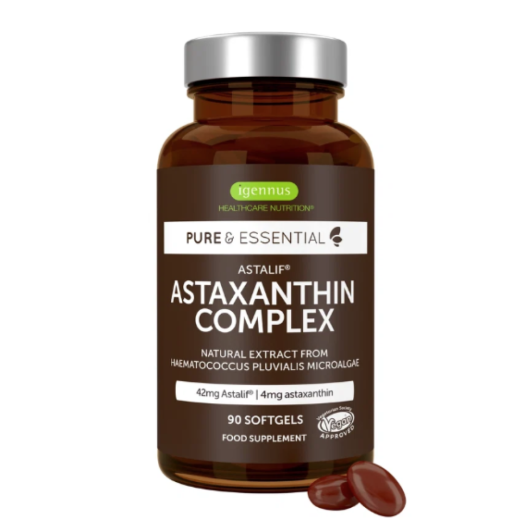 Igennus Healthcare Nutrition Astaxanthin 4mg Complex Veg Soft gels (90's)