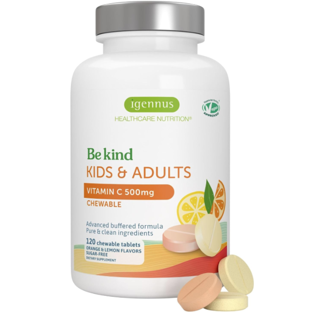 Igennus Healthcare Nutrition Be Kind Kids & Adults Vitamin C 500mg Chewable Tabs (120's)