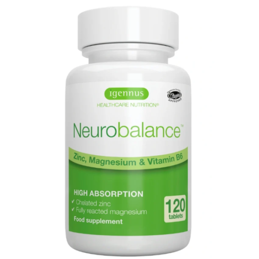 Igennus Healthcare Nutrition Neurobalance Tabs — with Magnesium, Zinc & Vitamin B6 (120's)