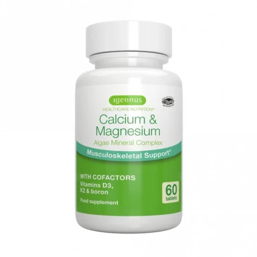 Igennus Healthcare Nutrition Calcium & Magnesium Complex Veg Tablets — with Vitamin D3, K2 & Boron (60's)